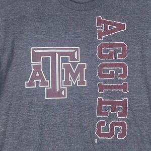 T-University Texas A&M T-Shirt Mens XL Gray Aggies Graphic Tee Short Sleeve